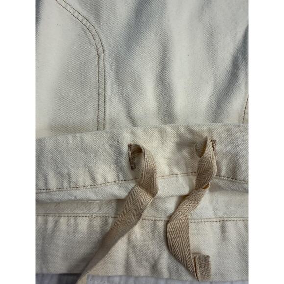 LNDN Jacket Women's Sz M Natural Half Zip Anorak Pullover Organic Cotton - Picture 7 of 9